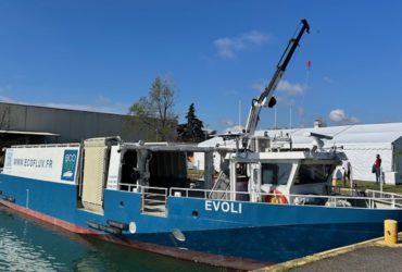 Evoli, bateau à propulsion électrique a été inauguré au Port Edouard Herriot